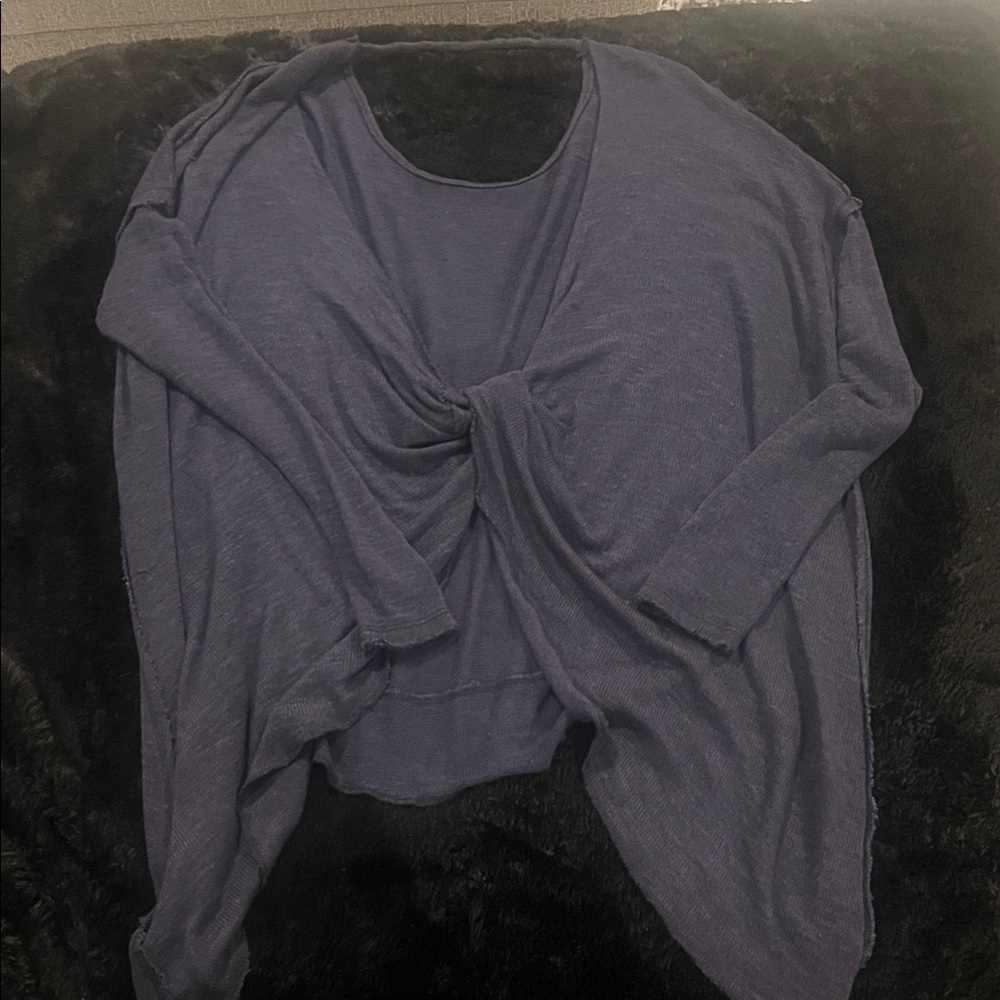 Free People Twist Open Back Sweater